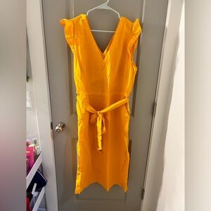 Women’s Loft Linen Midi Dress size 14